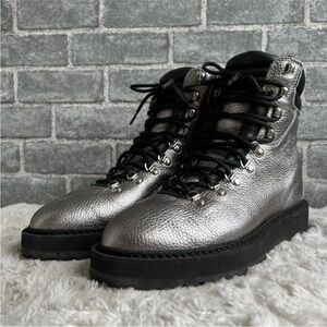 Diemme Monfumo Silver Pewter Combat Boots Size EU 40